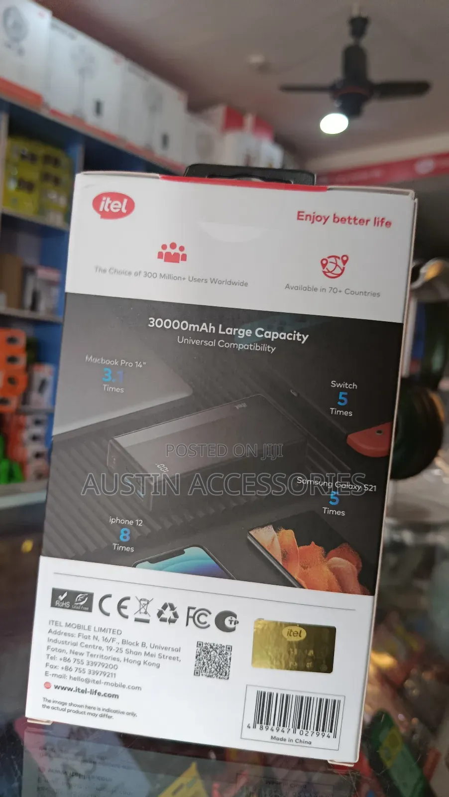 Itel 30000mah Power Bank