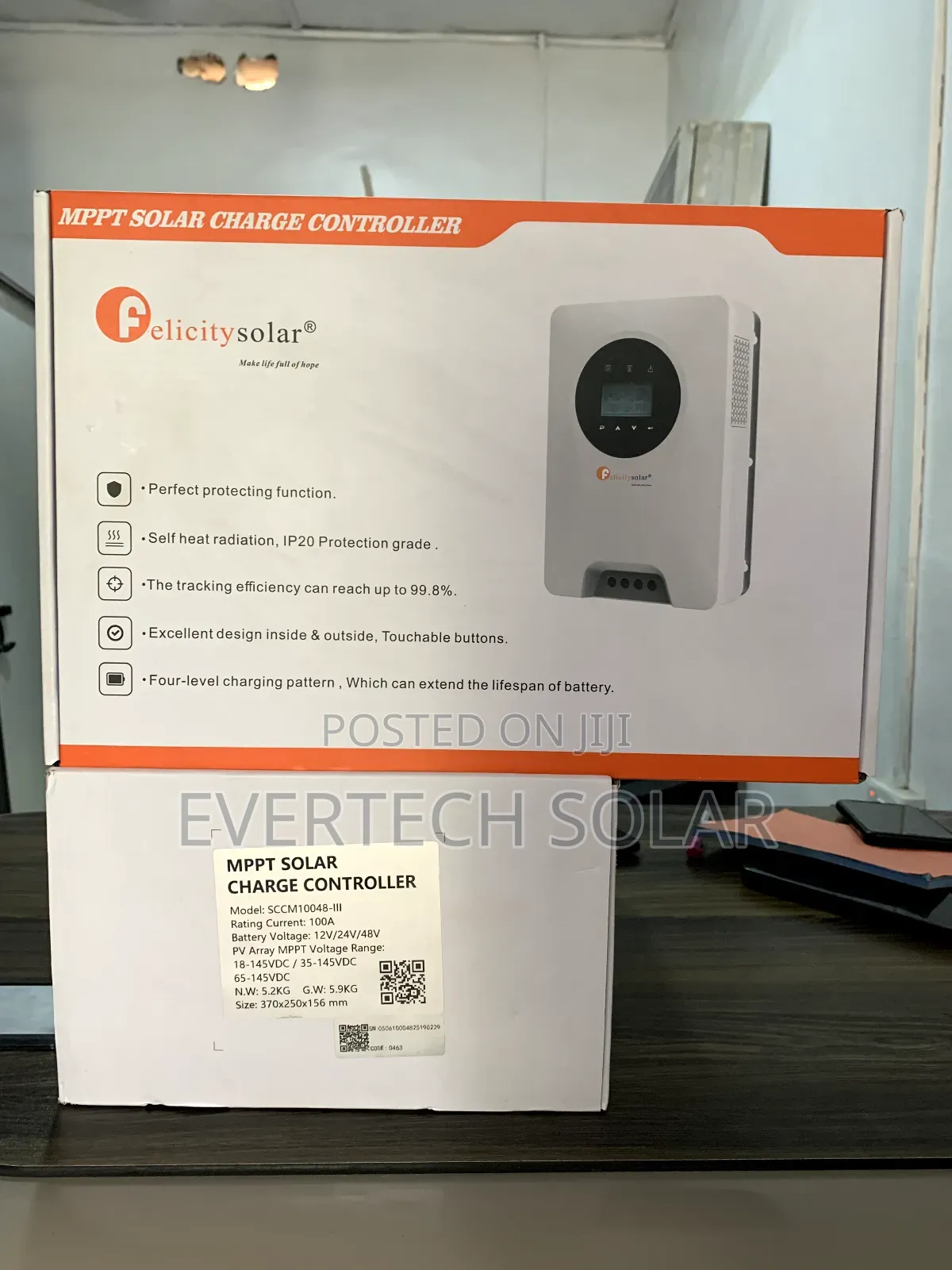 100 Ahms Mppt Felicity Charge Controller