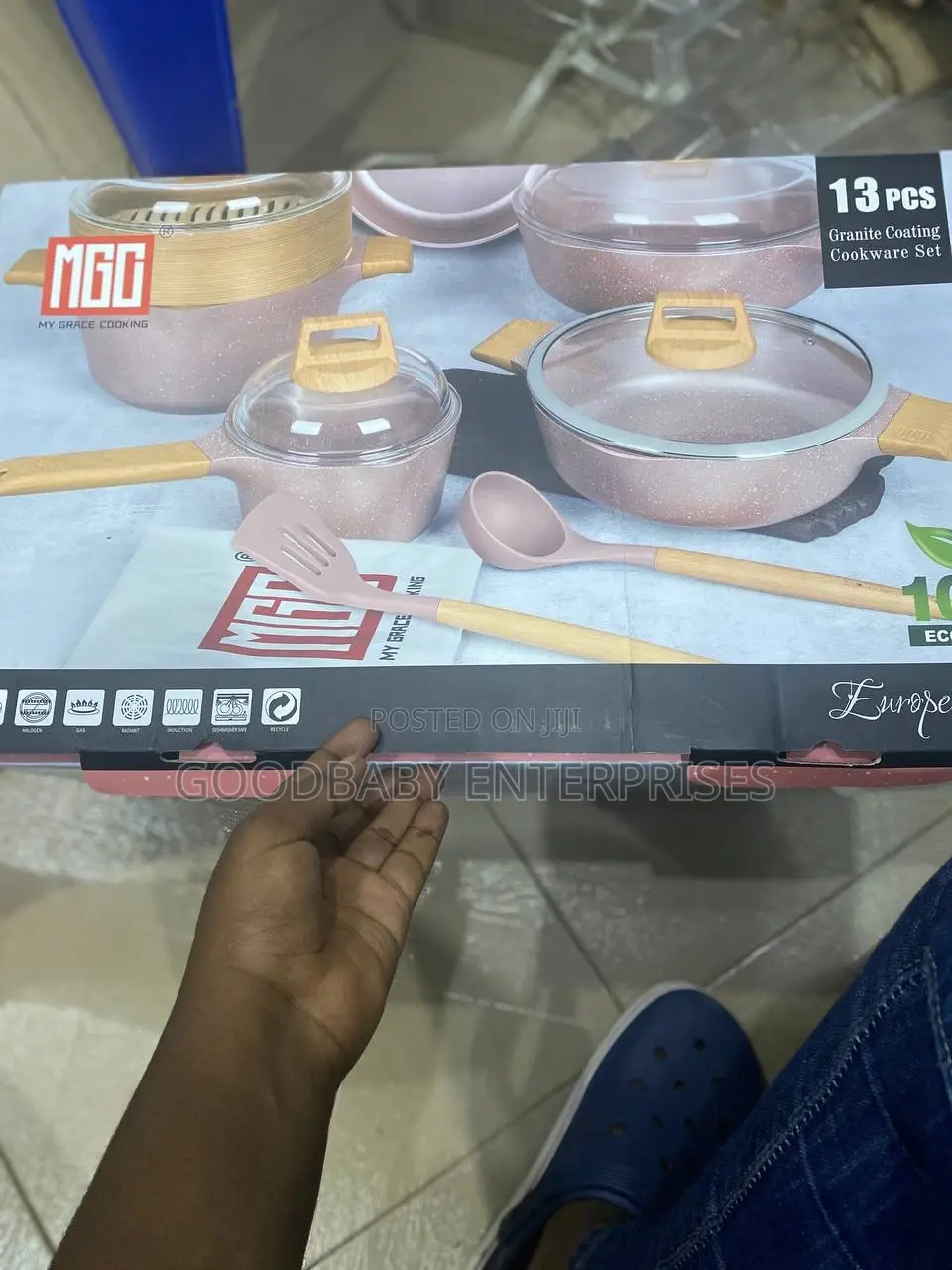 MCG 13pcs Granite Cooking Pot