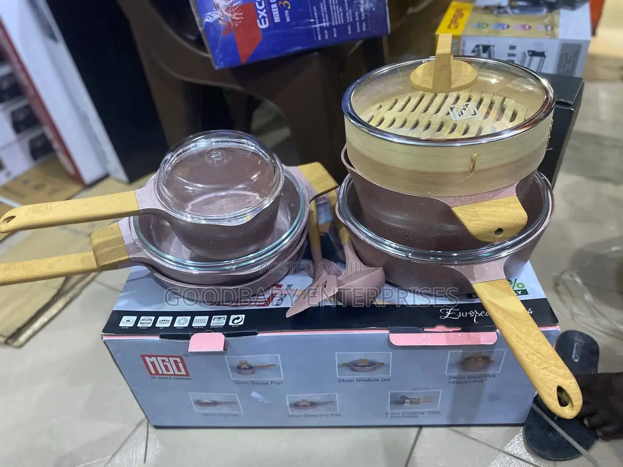 MCG 13pcs Granite Cooking Pot
