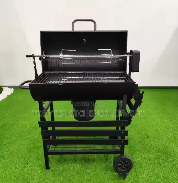 Charcoal Grill With Electric Grill