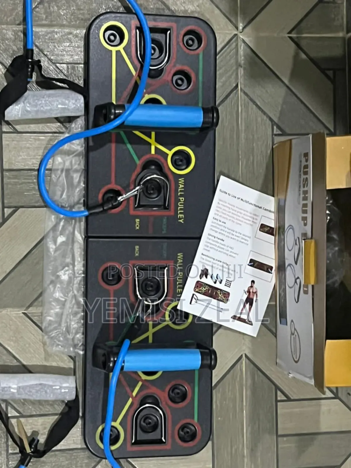 Push Up Rack Board With Resistance Pull Up Rope