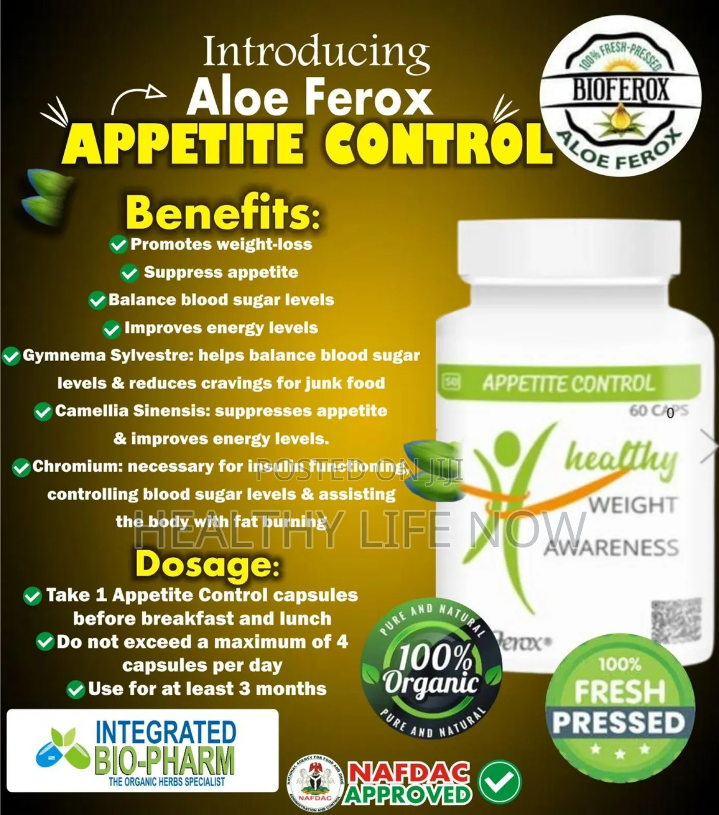 Biopharm Aloe Ferox Appetite Control Weight Loss