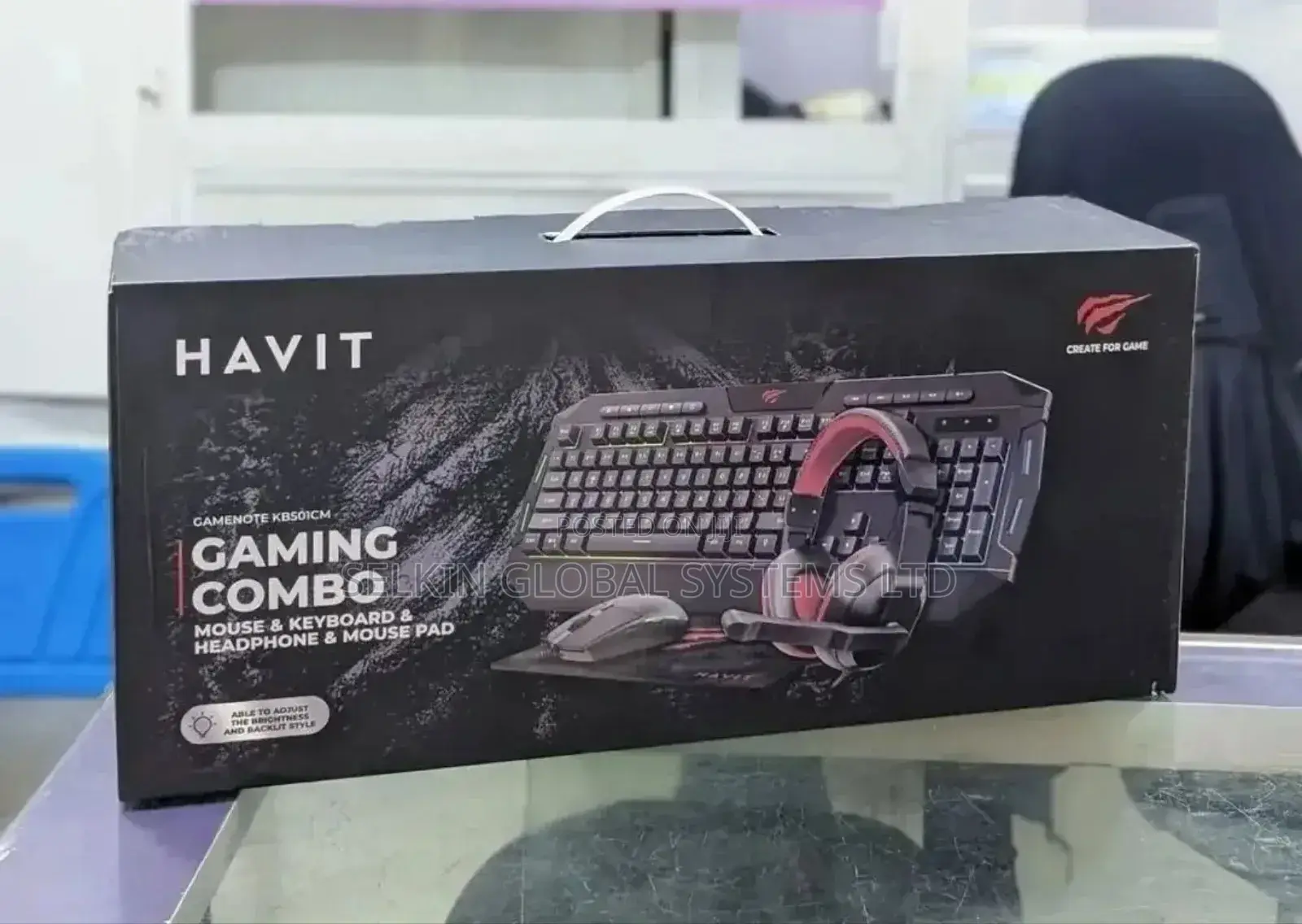 Havit 4in1 Wired Gaming Combo Set (Keyboard,Headset Mouse And Pad)