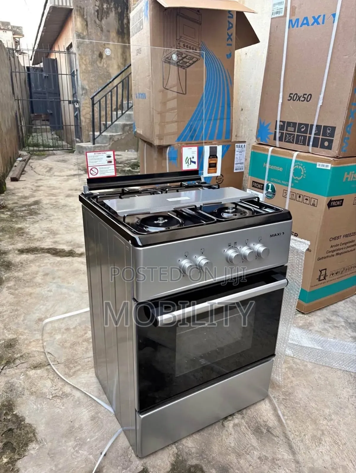 Maxi 60 by 60 Gas Cooker With Oven 4 Burner