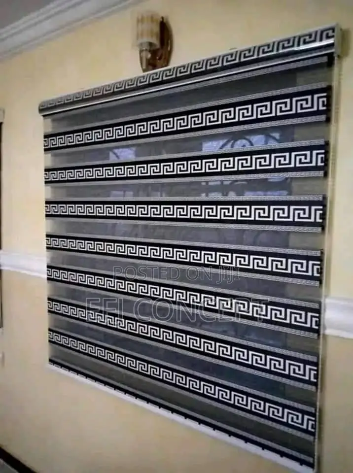 Day And Night Window Blind - Black And White Attractive Design