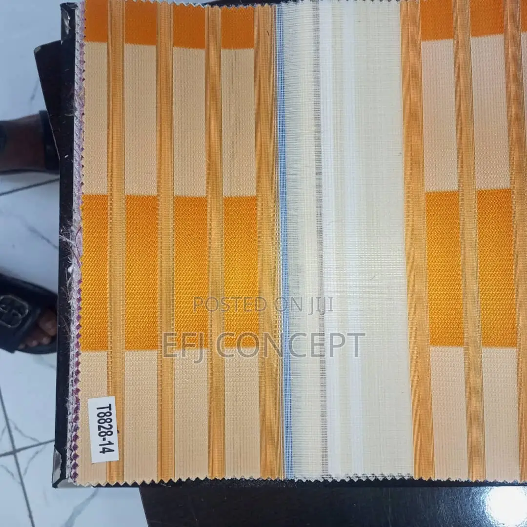 Day And Night Window Blind - Brilliant Yellow Design