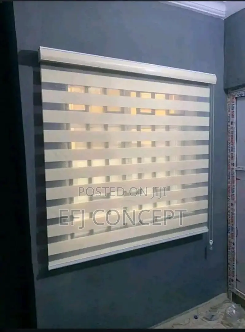 Day And Night Window Blind - Attractive Milk Color Plain Design
