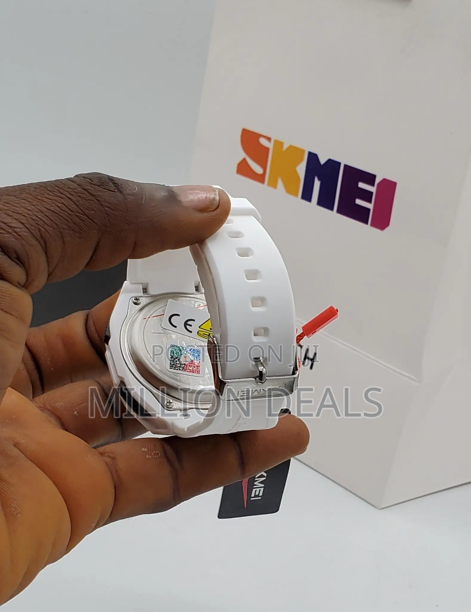 Men's Digital Dual Time for Wristwatch White