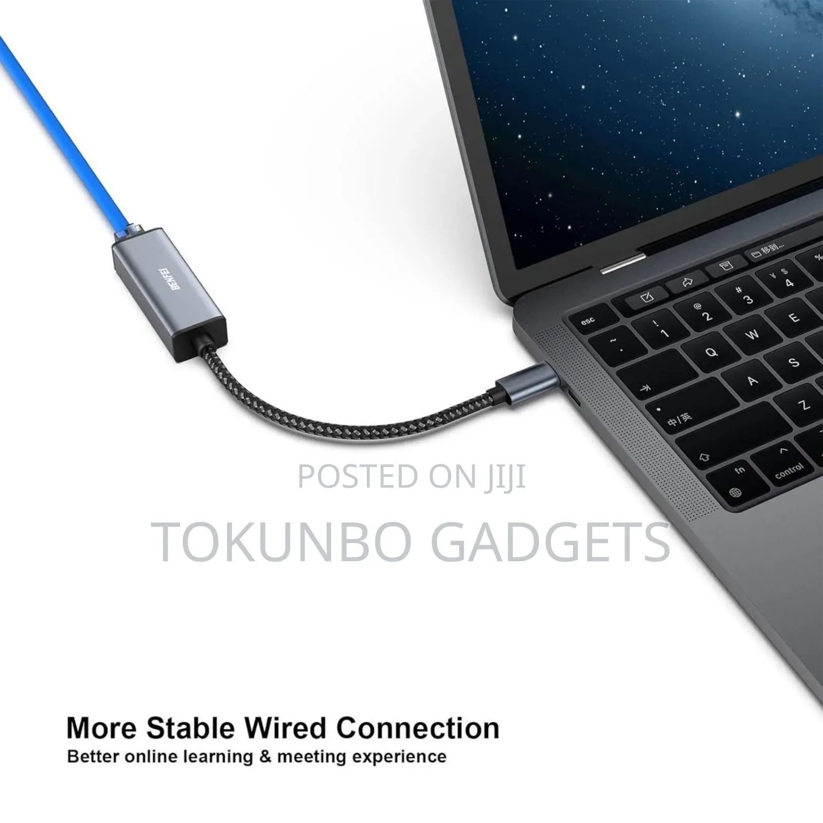 Benfei Usb C to Ethernet Adapter,Type-C (Thunderbolt 3)To Rj45 Gigabit