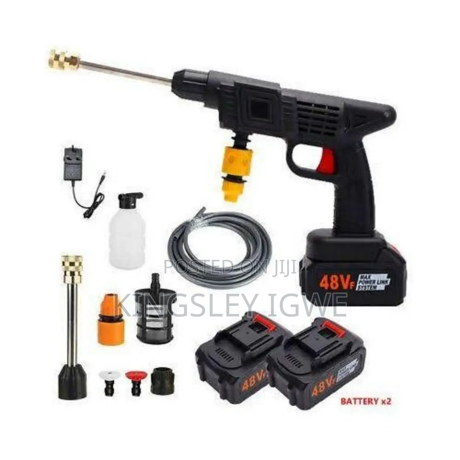 Cordless 48v Electric High Pressure Car Washer - Manual Rechargeable