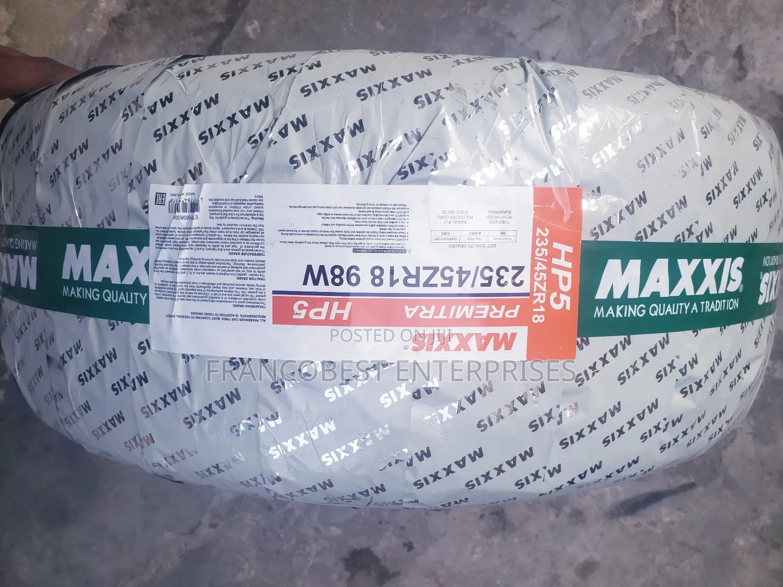 235/45r18 Maxxis Tyre