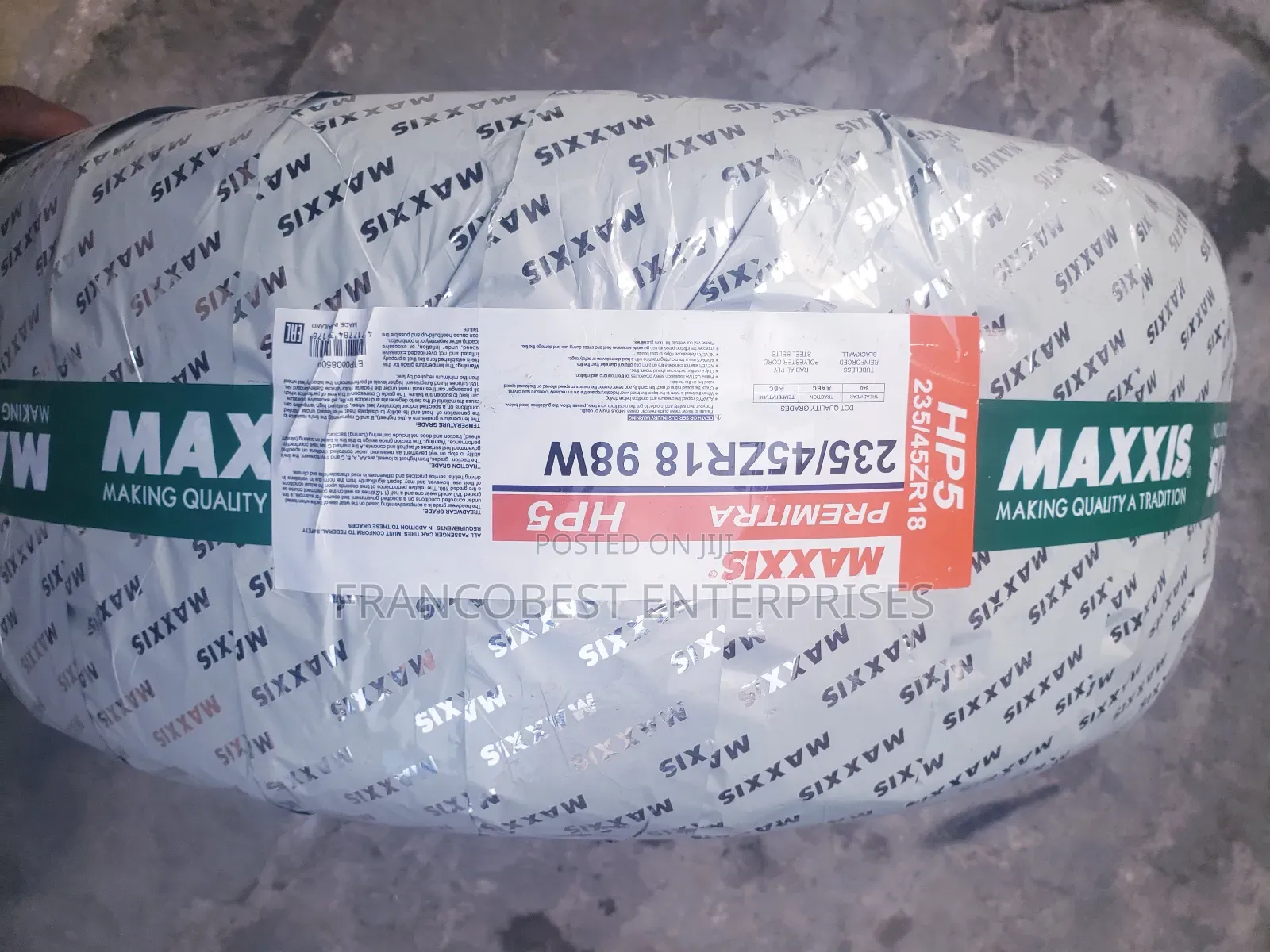 235/45r18 Maxxis Tyre