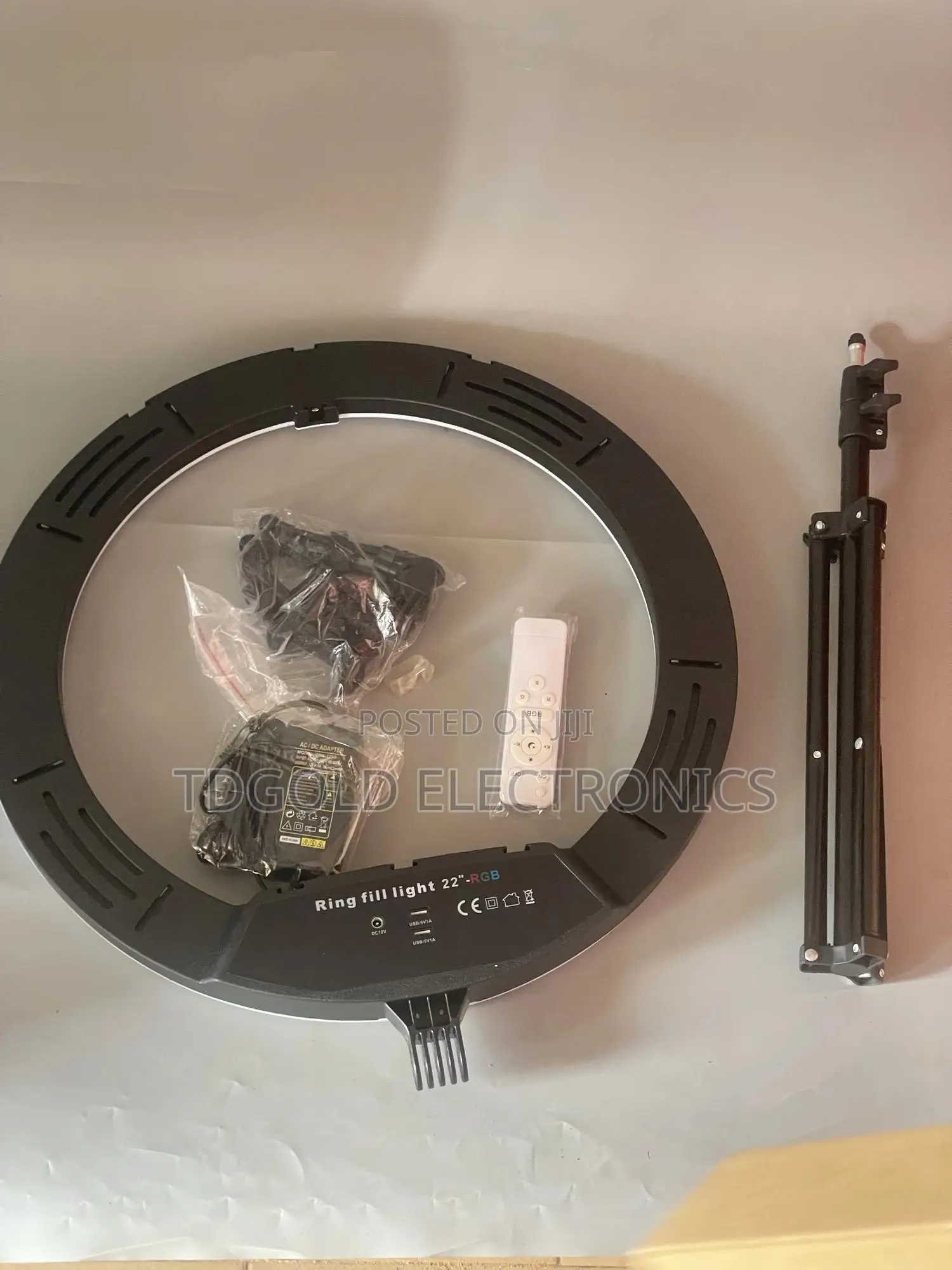 22 Inchs Ringlight With RGB Tripod Stand
