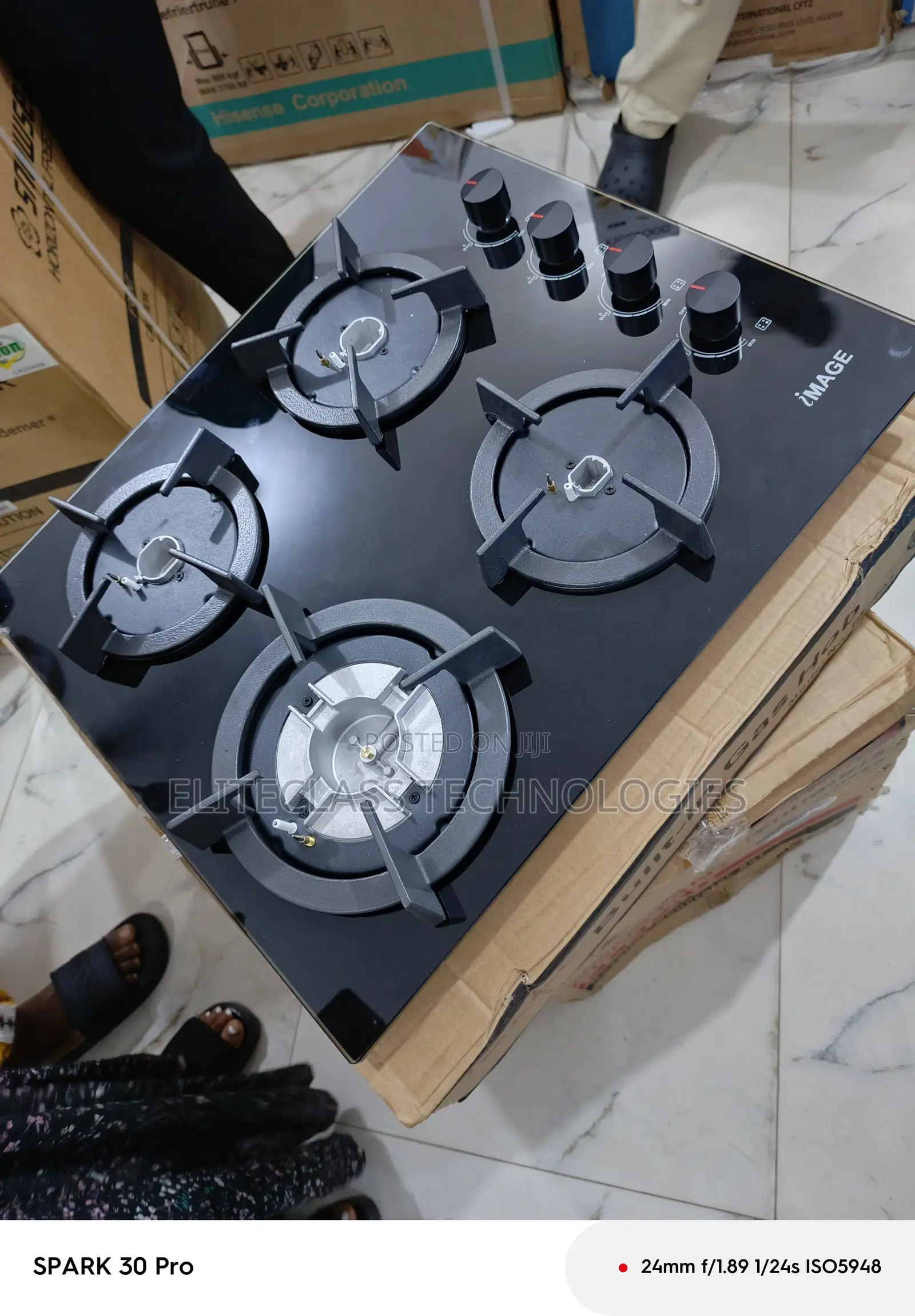 Burnease Image Inbuilt 4 Gas Burner Hob