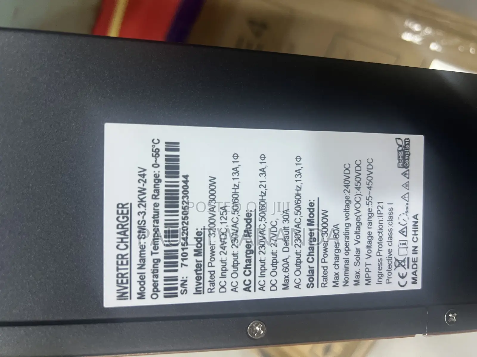 SMS 3.2kva 24v Hybrid With 80a MPPT