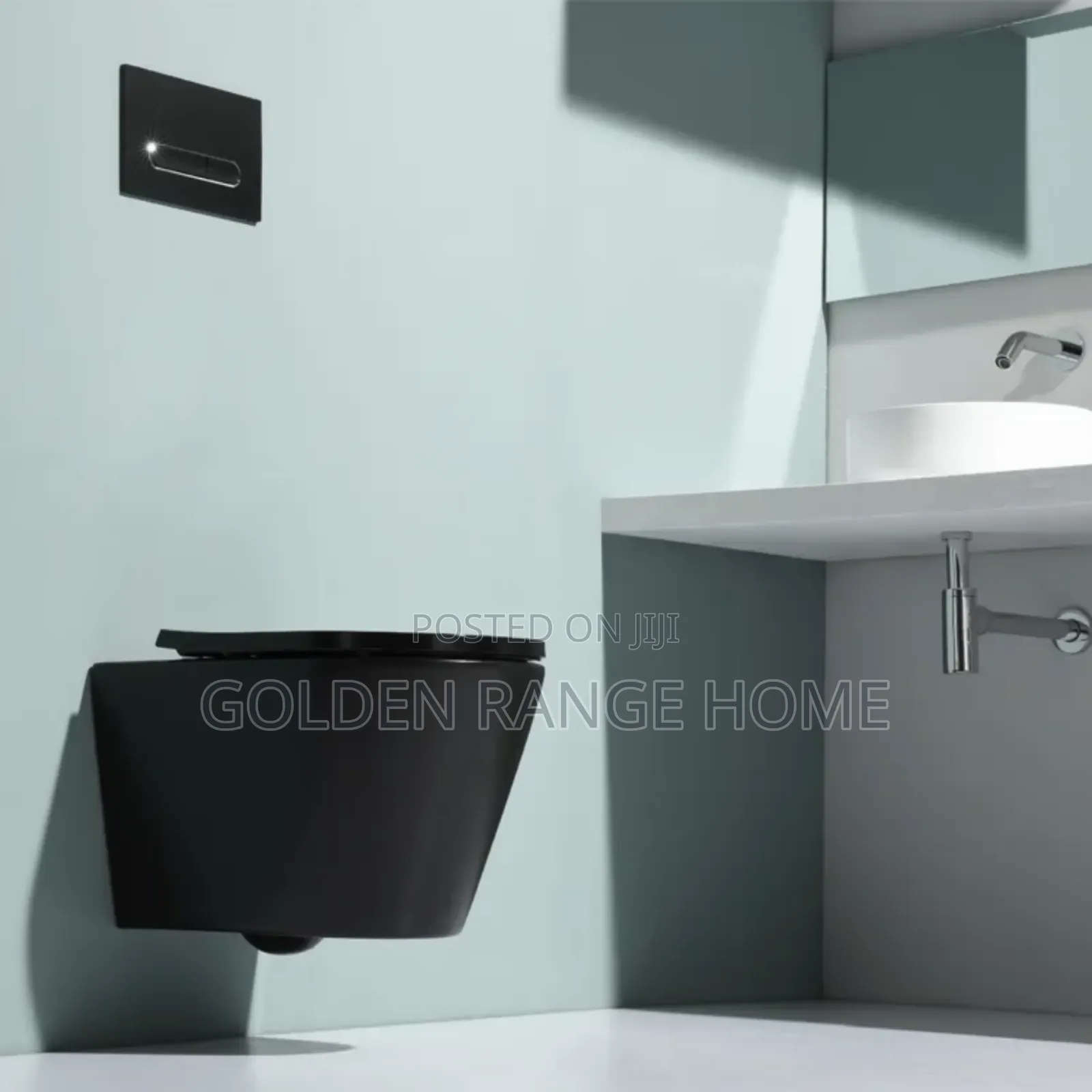 Matt Black Conceal/Hanging Watercloset