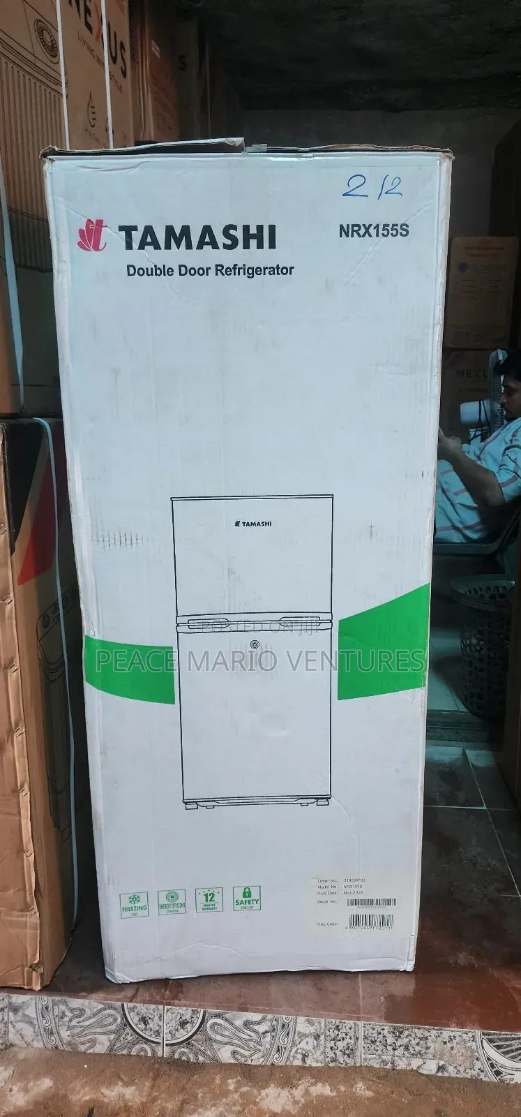 Tamashi Double Refrigerator With 2years Warranty, External Condenser