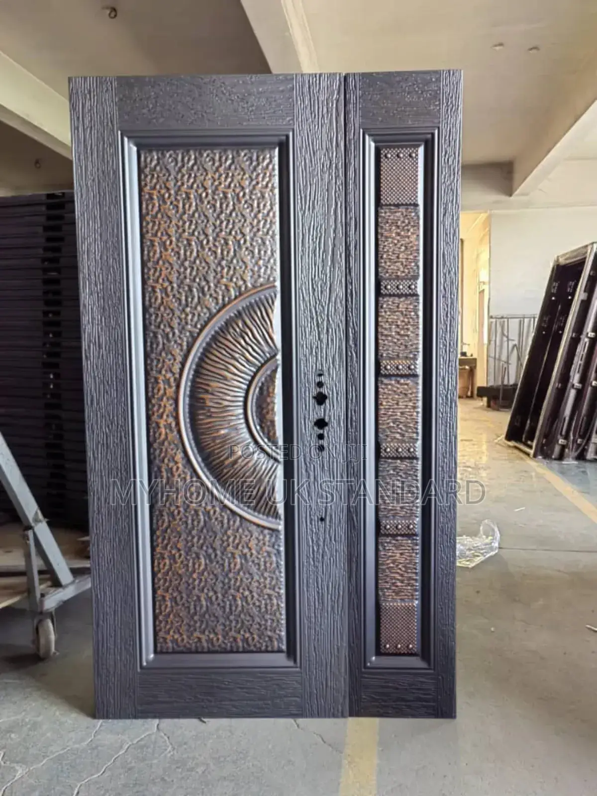 German Copper Cast Door Entrance