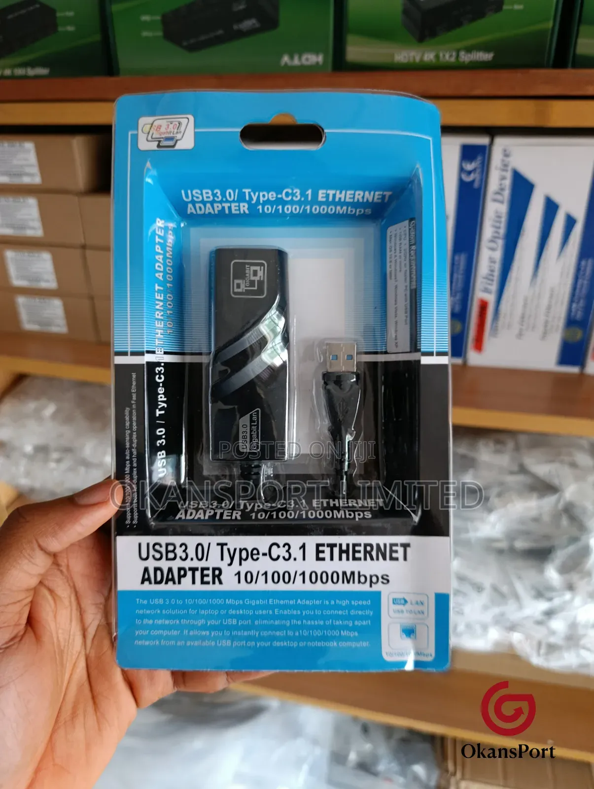 Usb 3.0 to Ethernet Lan Adapter Usb to Rs232 Gigabit MBPS Network Card