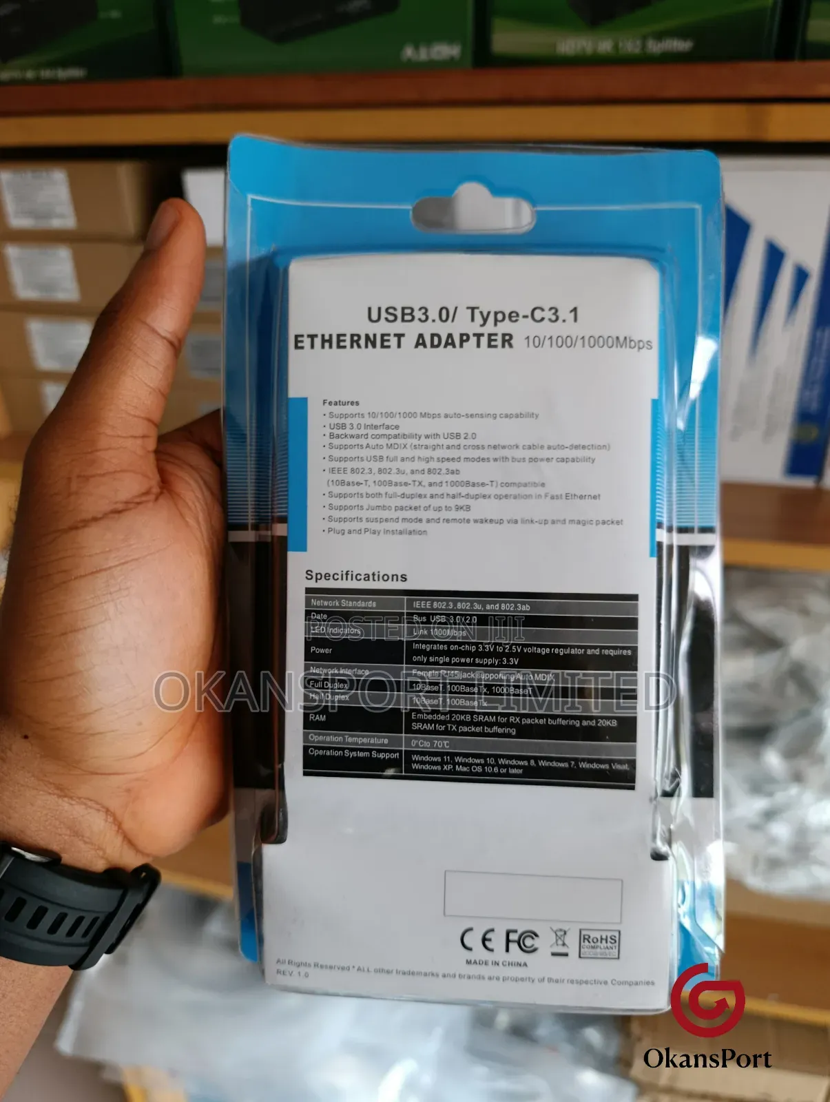 Usb 3.0 to Ethernet Lan Adapter Usb to Rs232 Gigabit MBPS Network Card
