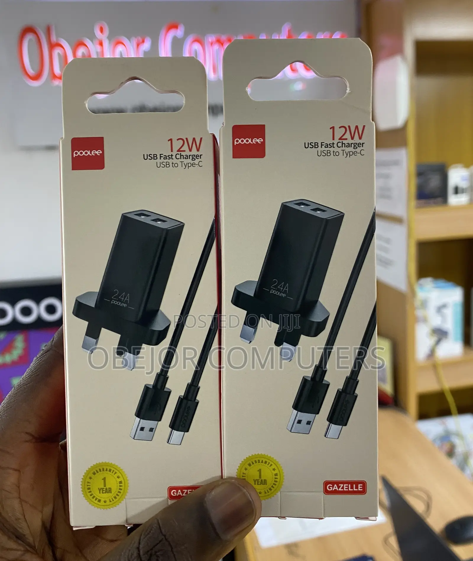 Poolee 12w Fast Charger With Usb-a to Usb-C Cable