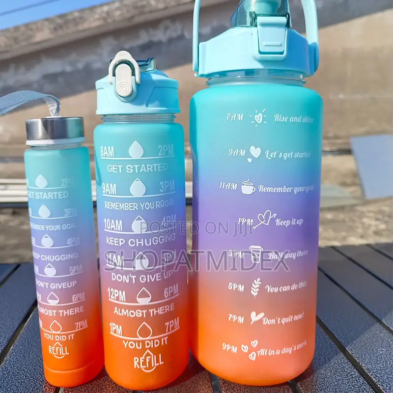 3 in 1 Water Bottle With Stickers