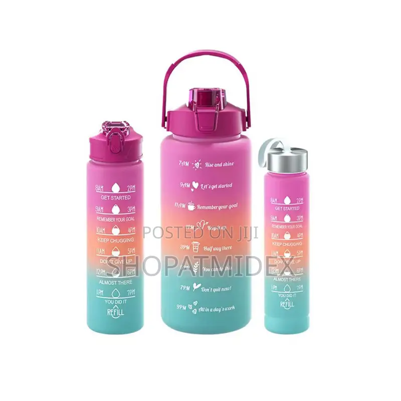 3 in 1 Water Bottle With Stickers