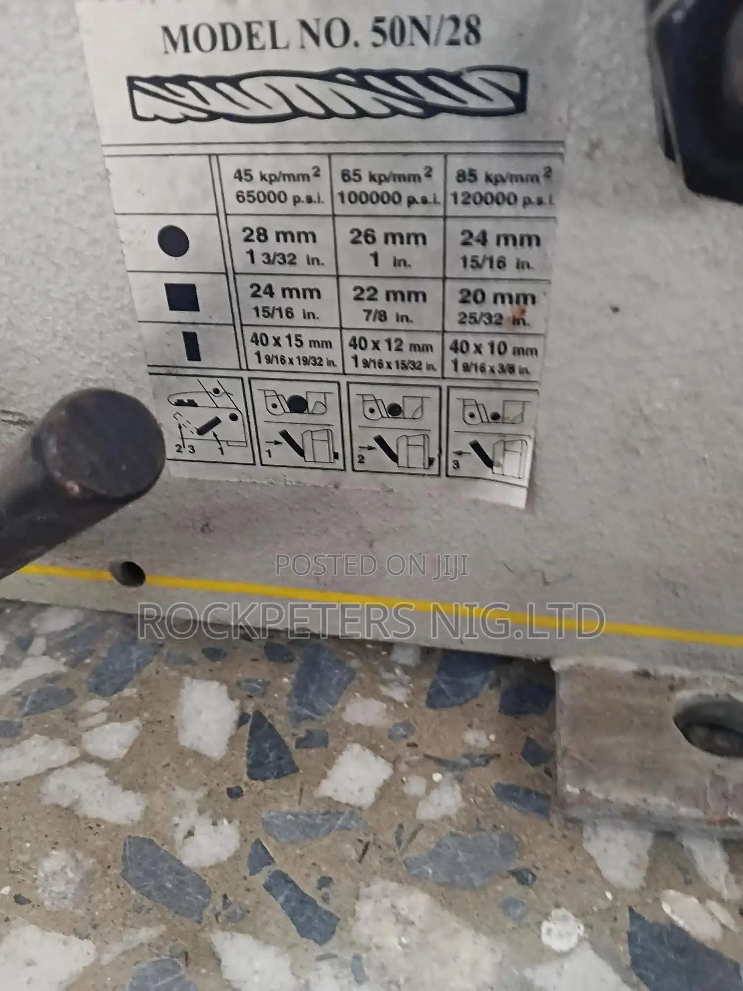 28mm Manual Rod Cutter 50n/28