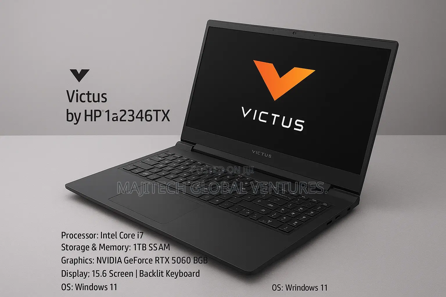 New Laptop HP Victus 15 16GB Intel Core I7 SSD 1T