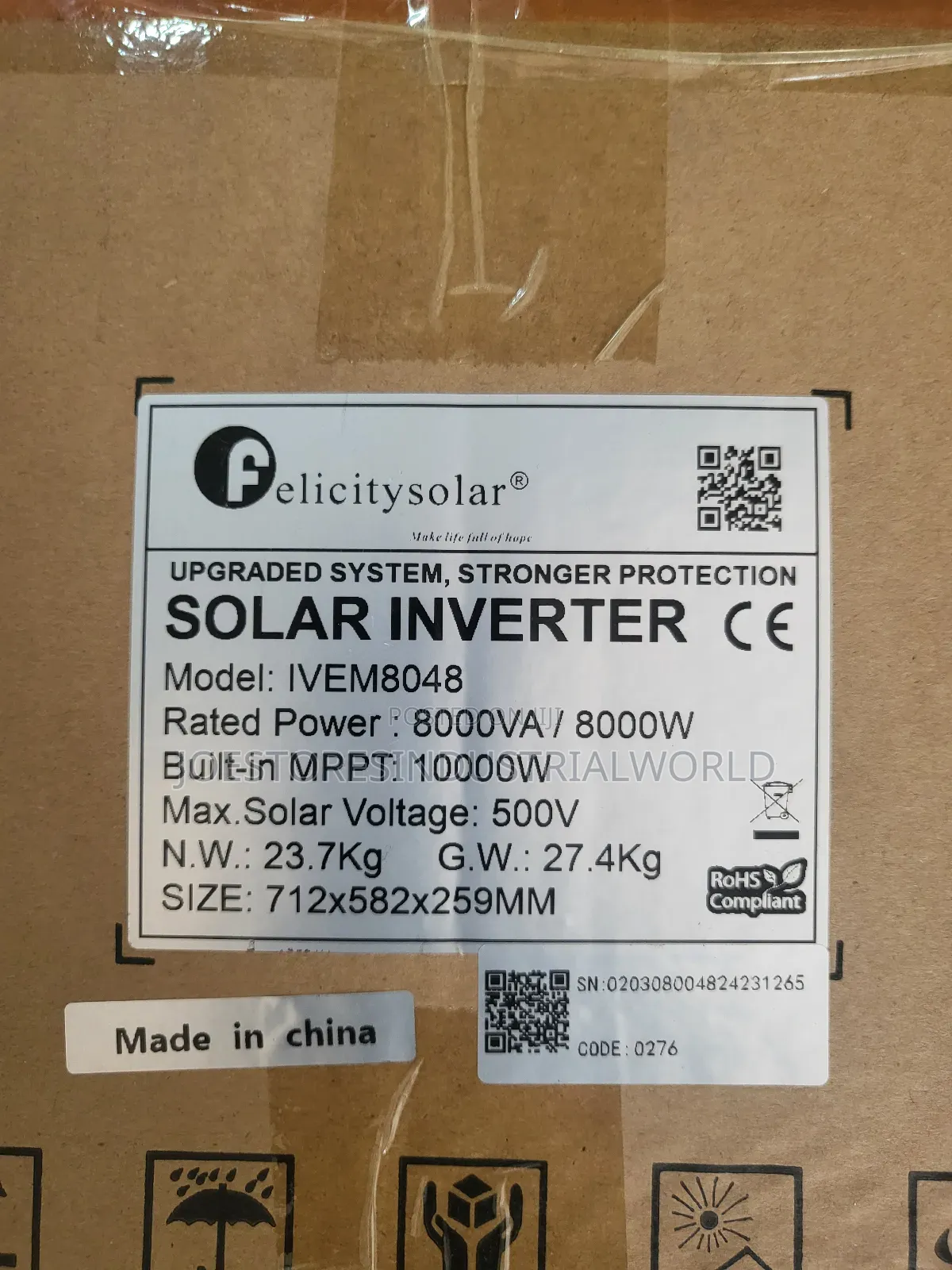 8kva Felicity Ivem Hybrid Inverter Transformerless