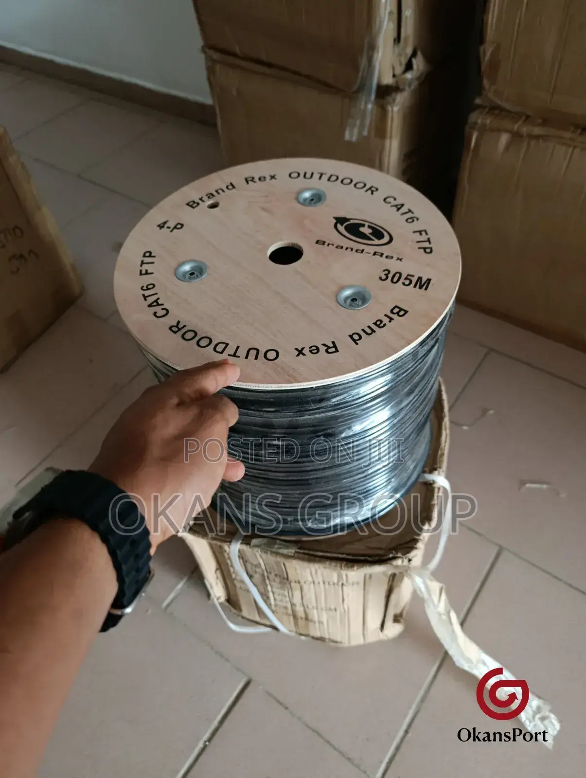 Outdoor Cat6 Cable 100% Pure Copper- Brand Rex - FTP 305m