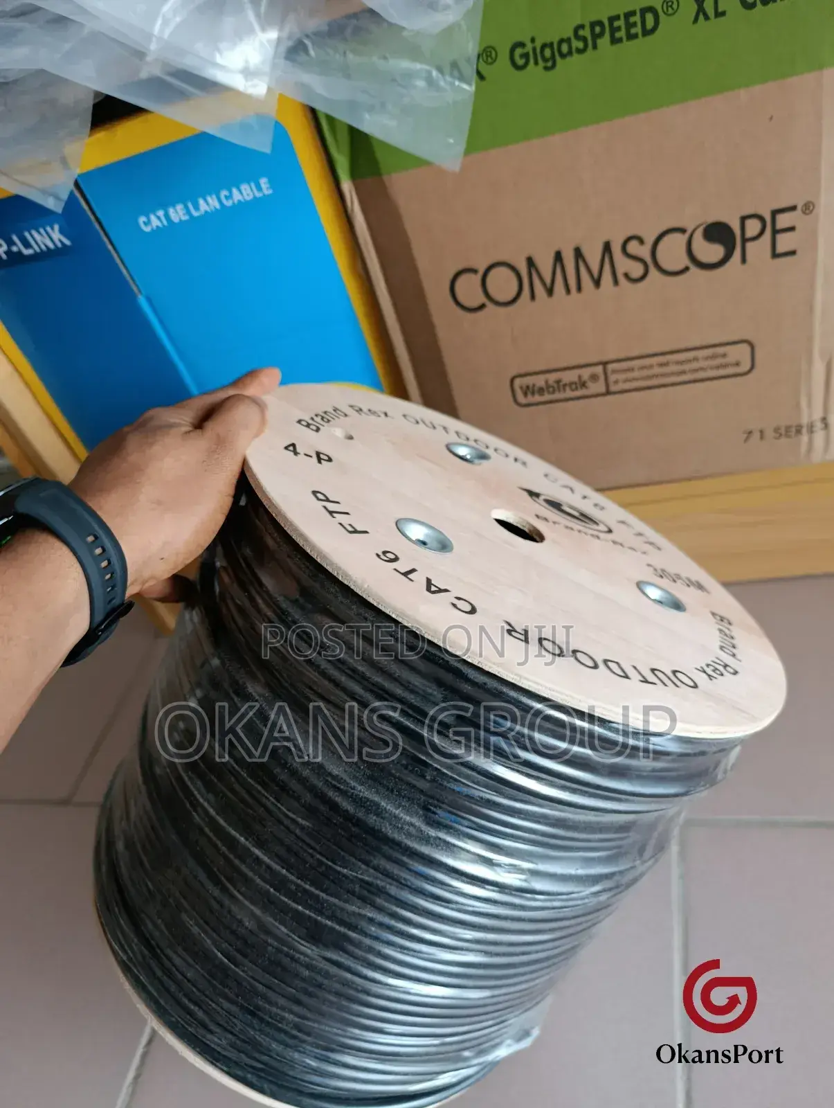 Outdoor Cat6 Cable 100% Pure Copper- Brand Rex - FTP 305m