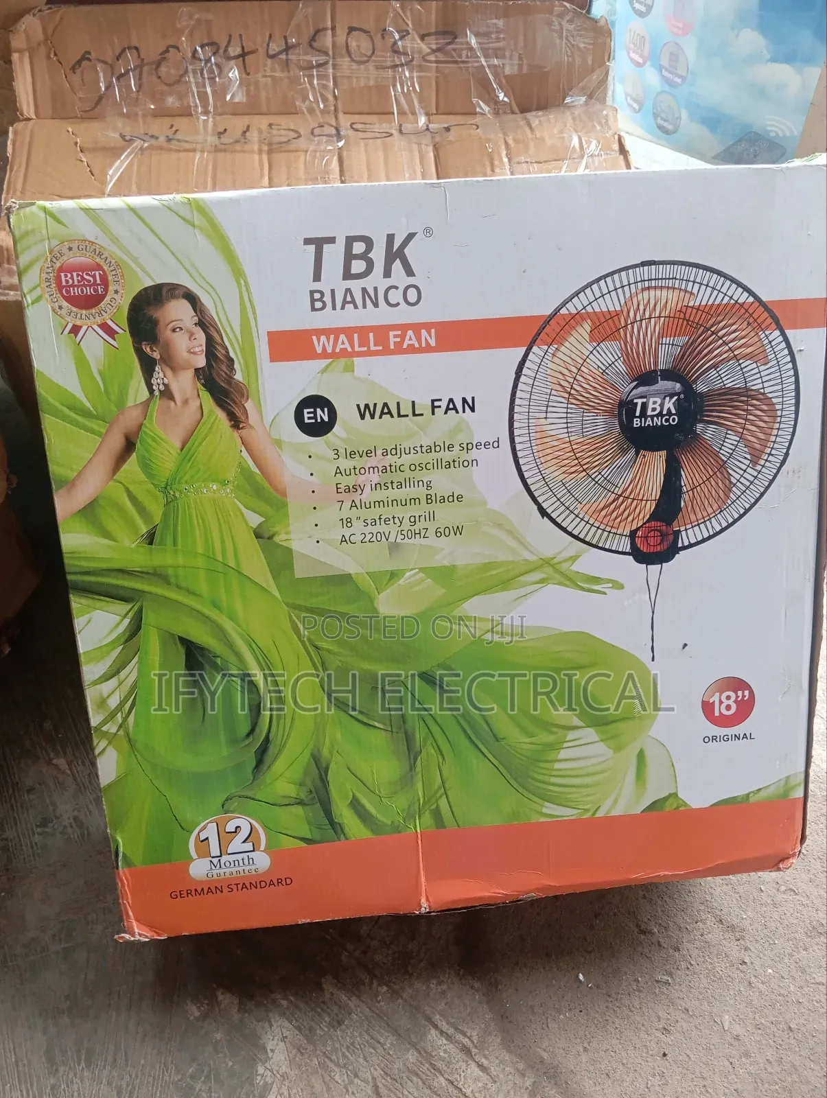 TBK Bianco Wall Fan