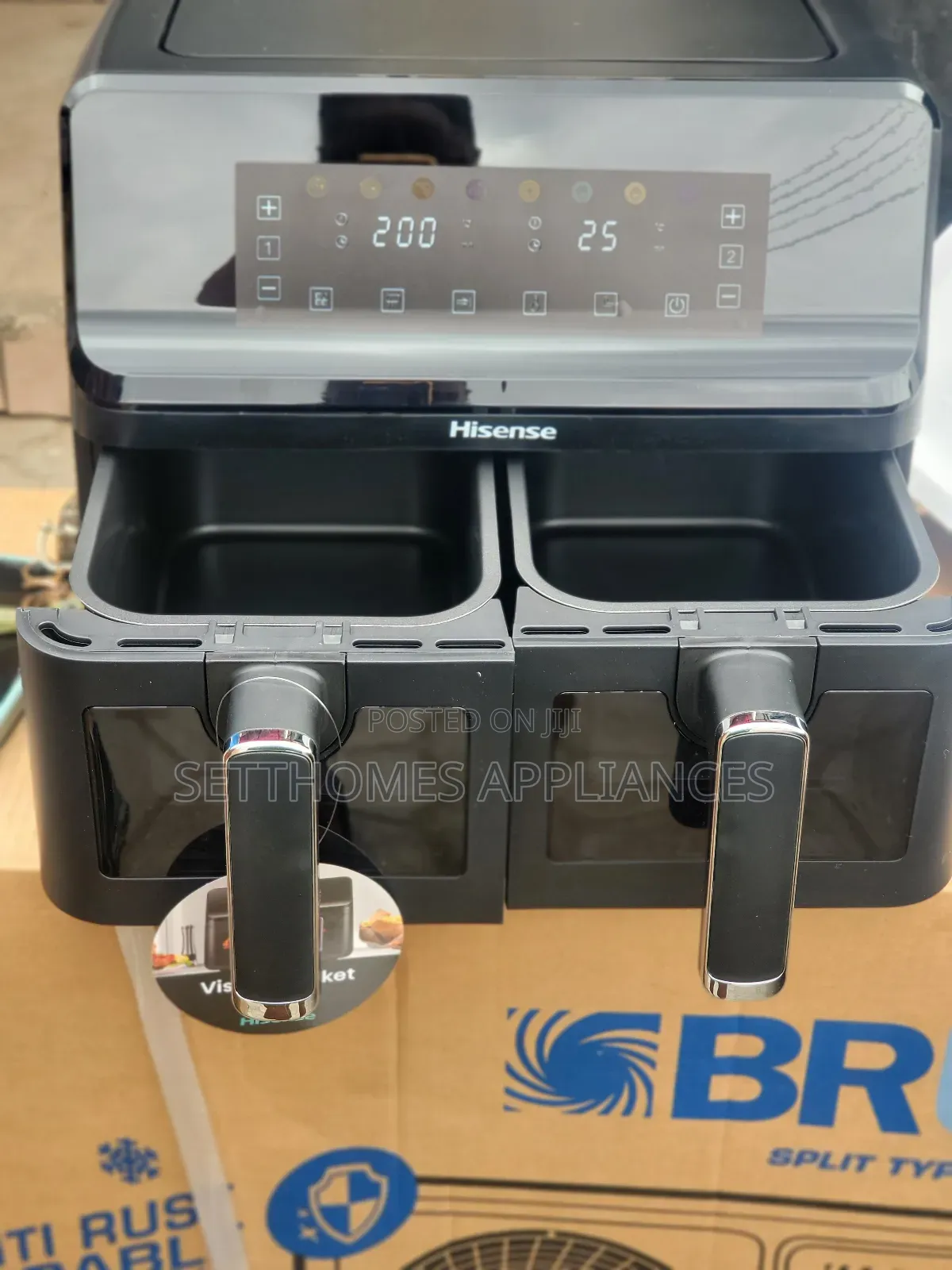 8 Litres Hisense Dual Basket Air Fryer