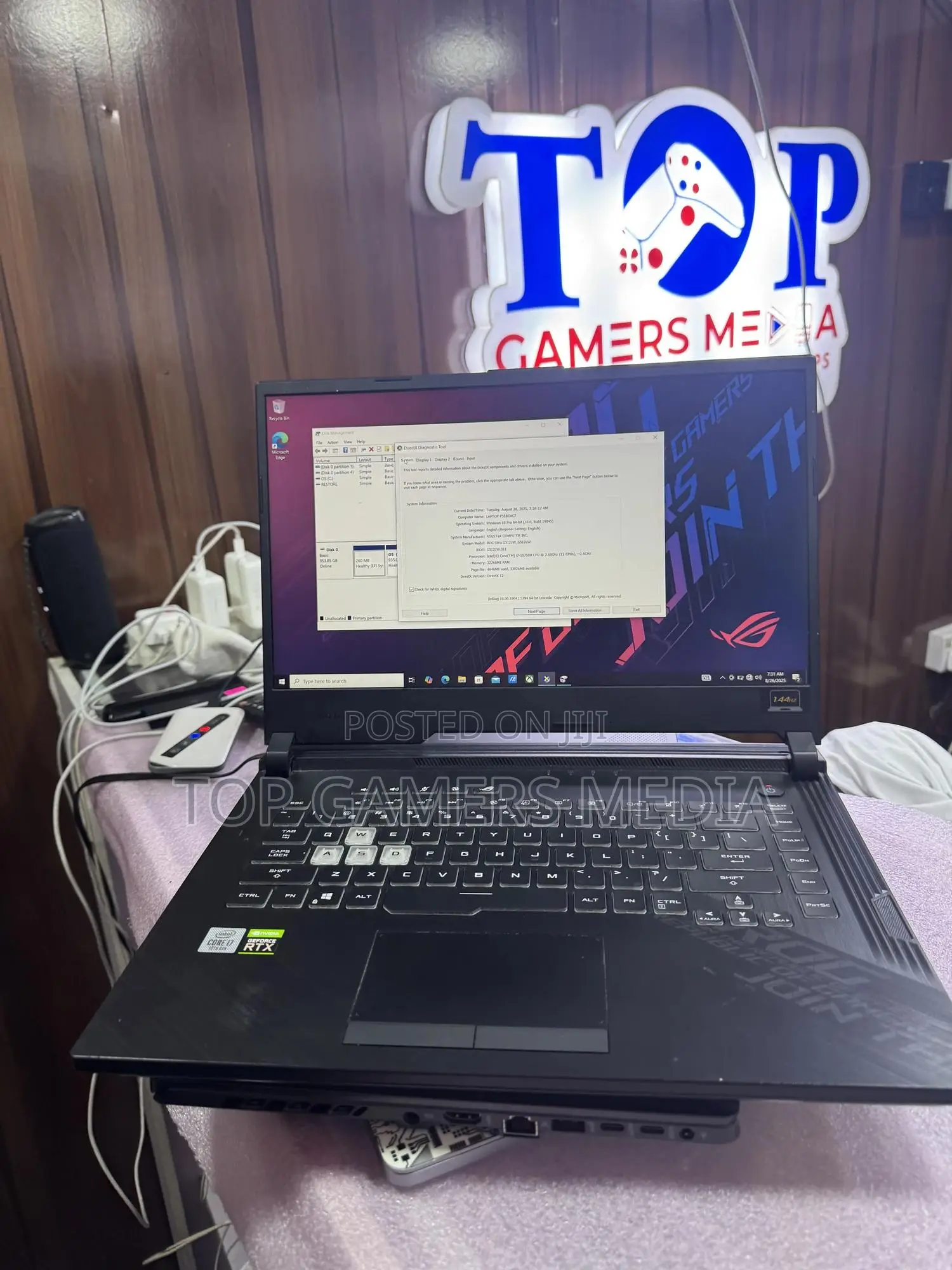 Laptop Asus ROG Strix G15 16GB Intel Core i7 SSD 1T