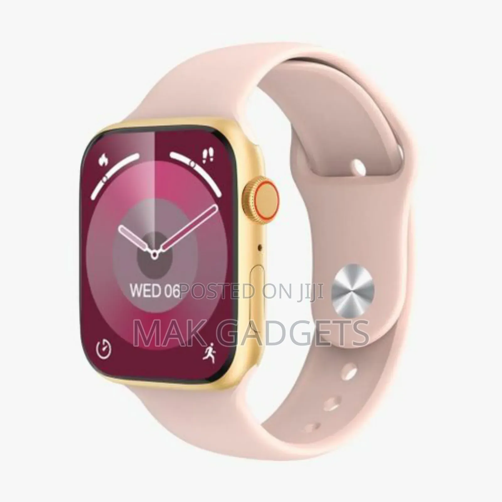 Green Lion Active Pro Smart Watch- White
And Pink Colors