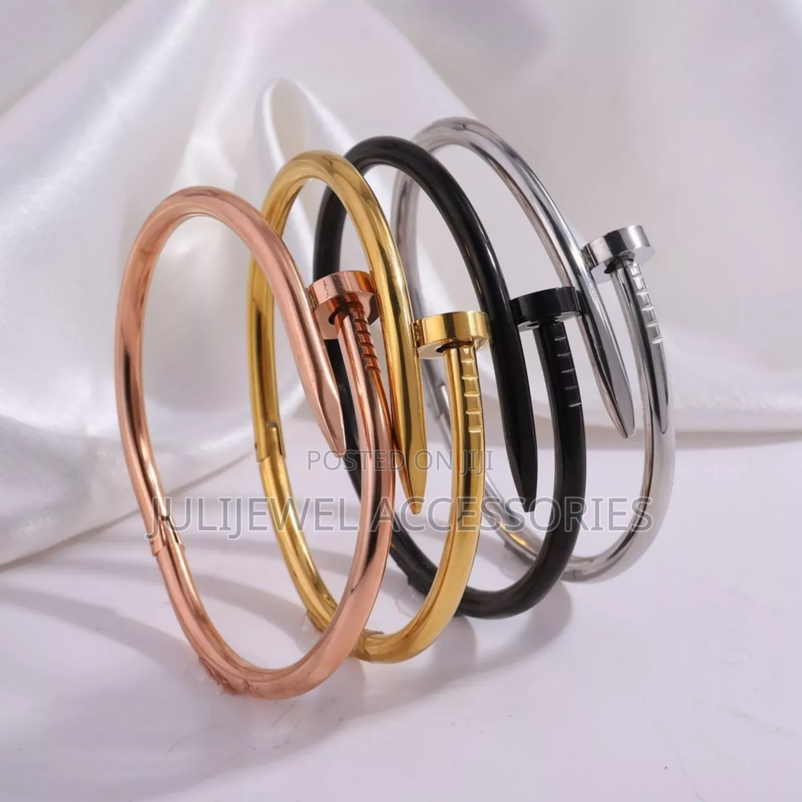 Original Non Tarnish Nail Designed Cartier Unisex Bangle