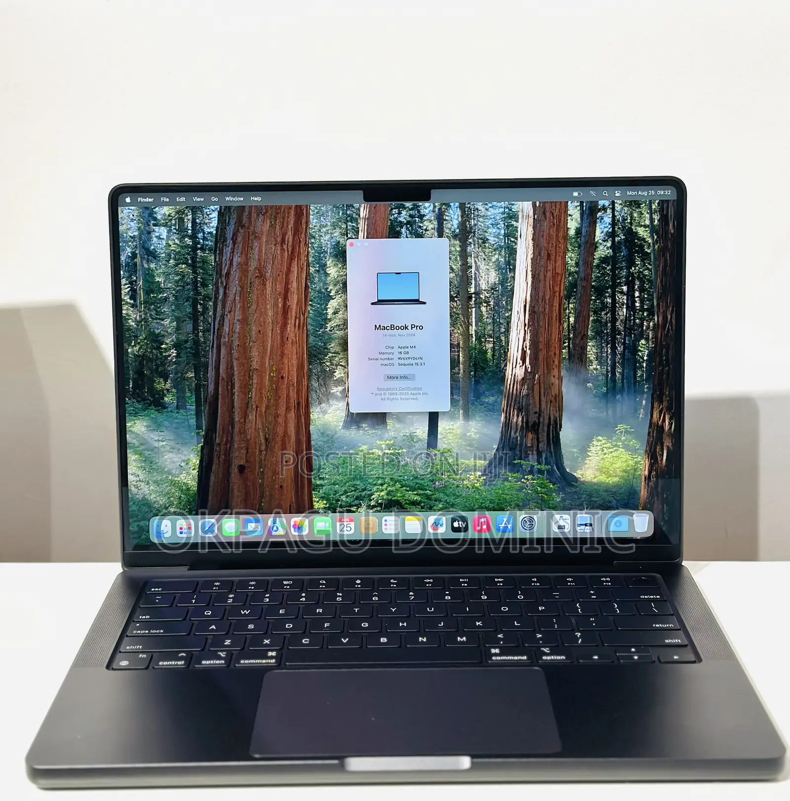 Laptop Apple MacBook Pro 2024 M4 14-Inch 16GB Apple M4 Pro SSD 512GB