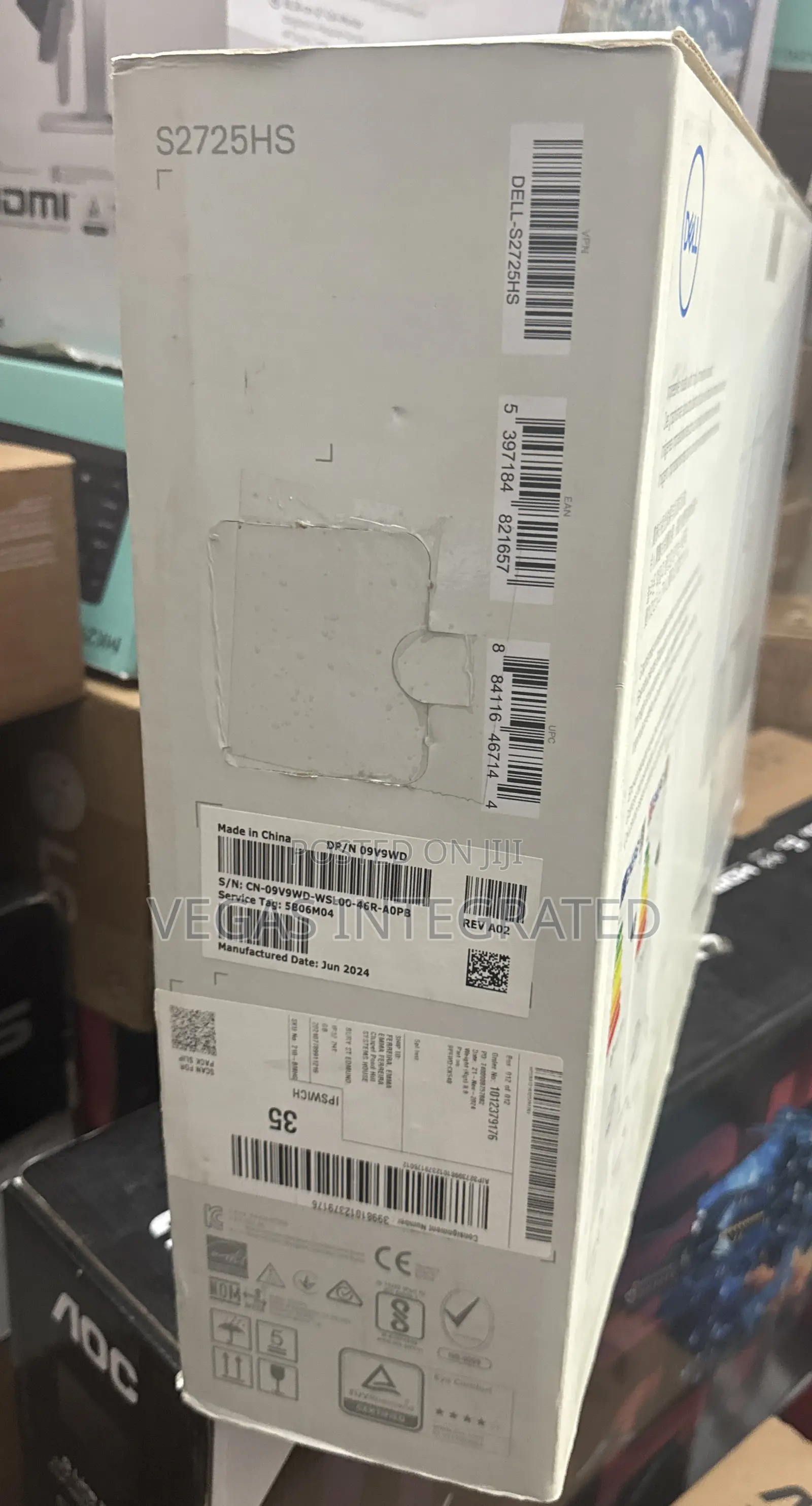 Dell S2725hs 27" Full Hd Monitor With Inbuilt Speaker