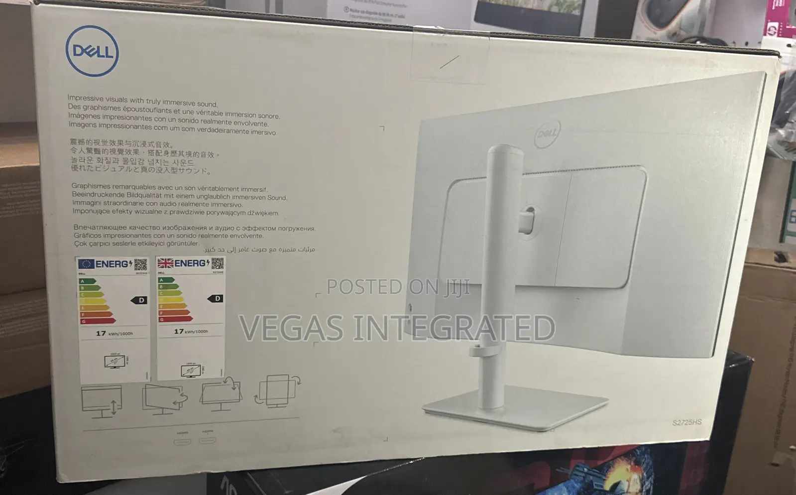 Dell S2725hs 27" Full Hd Monitor With Inbuilt Speaker