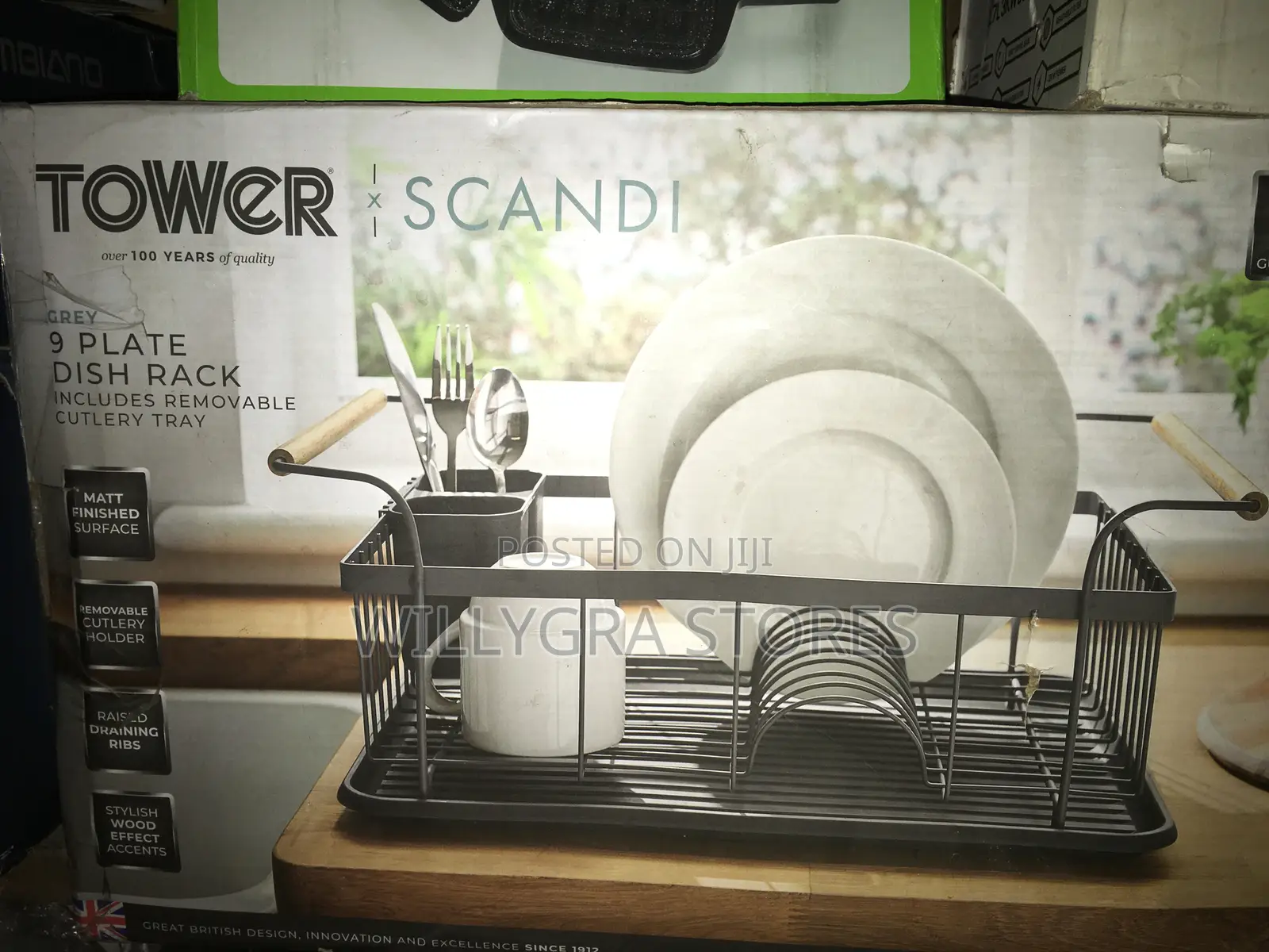 Tower Scandi Stainless Steel Dish Rack