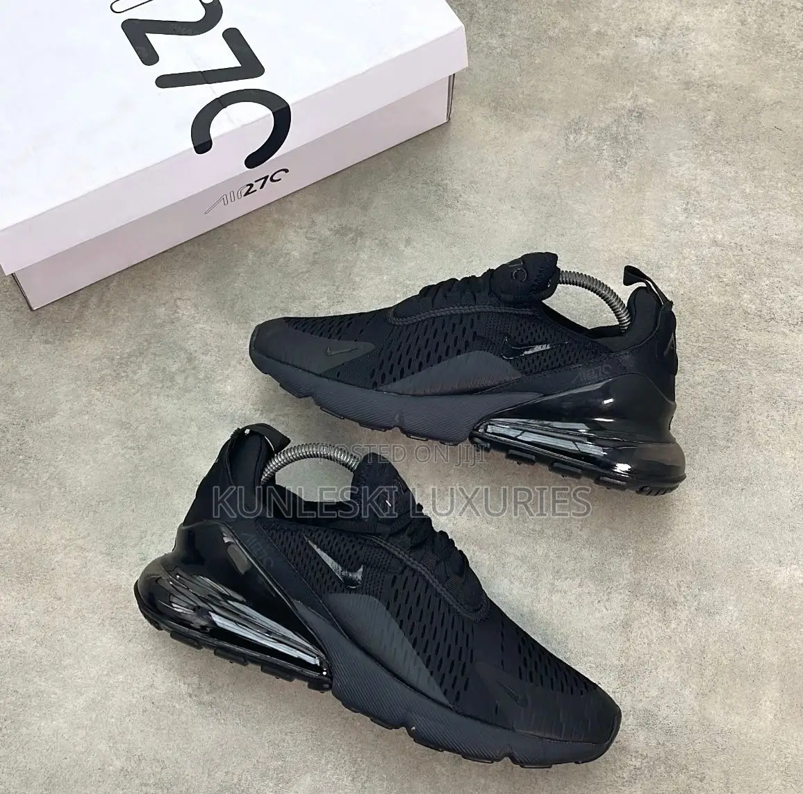 Original Nike Air Max 270 “Tripple Black” Sneakers Available