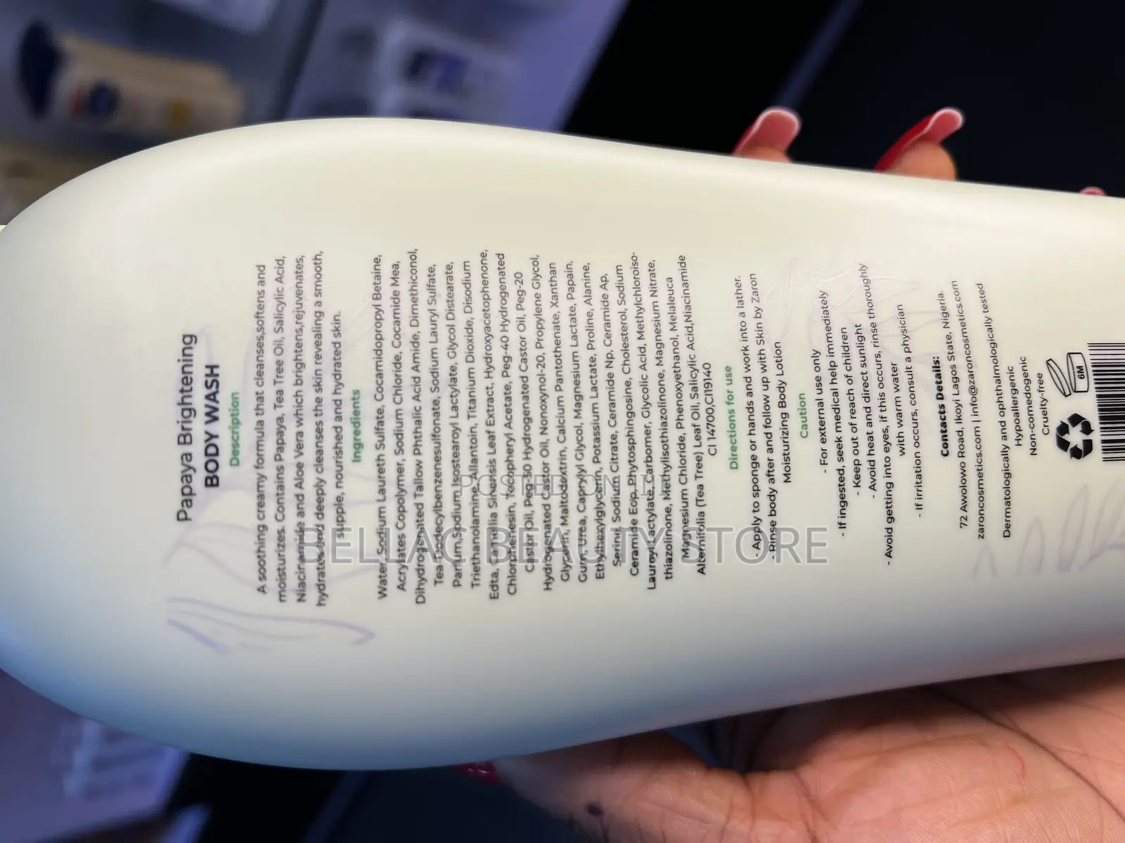 Skin by Zaron Body Wash