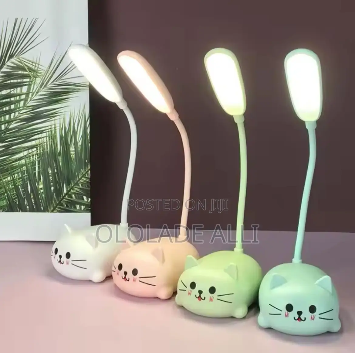 Mini Cat Usb Lamp Led Cute Animal Night Light Rechargeable Table Lamp