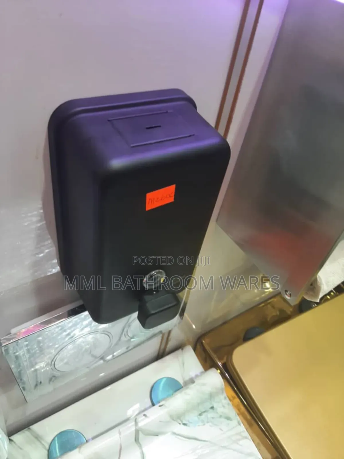 Black Soap Dispensers With Manual Pump