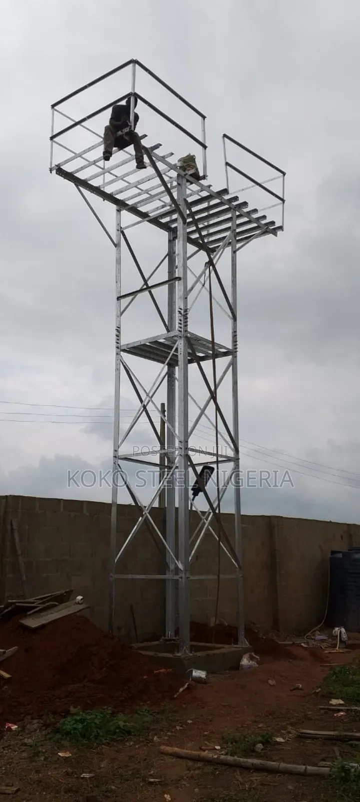 Heavy-Duty Water Storex Stand With Galvanized Angle Iron