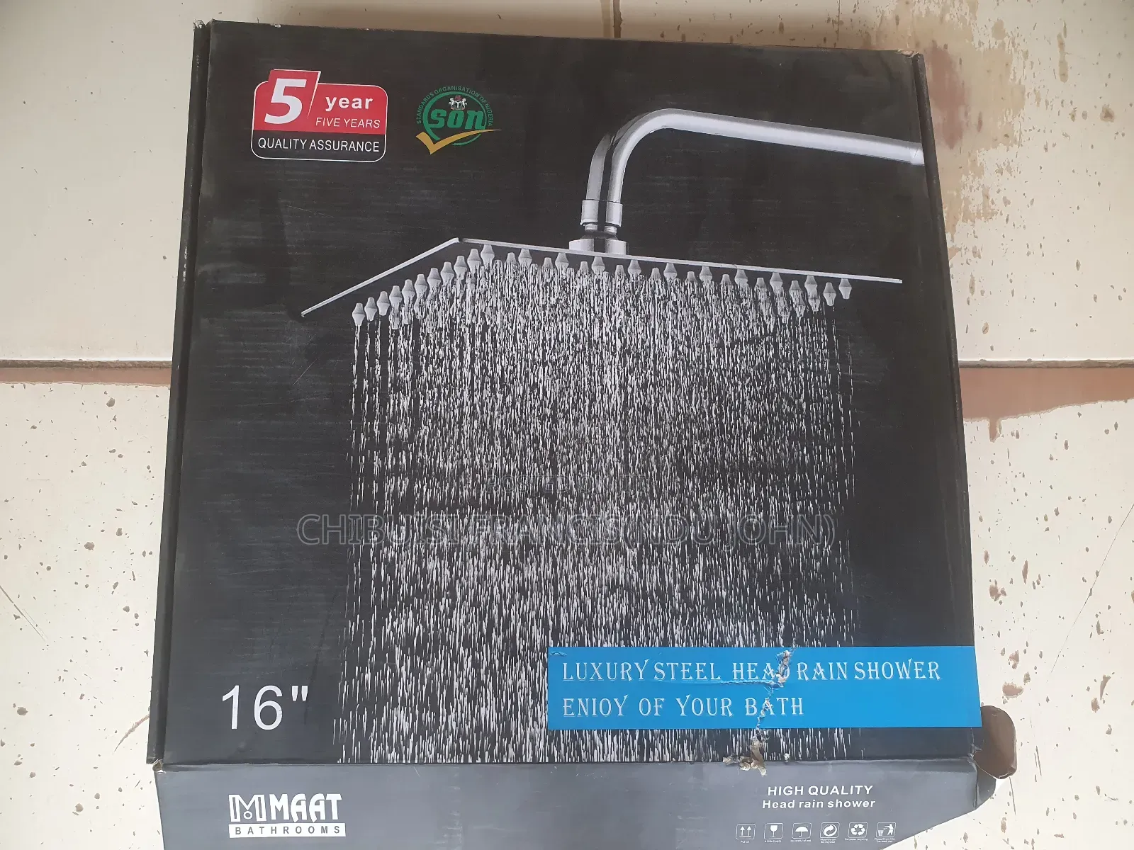Shower Rose Steel Mmatt