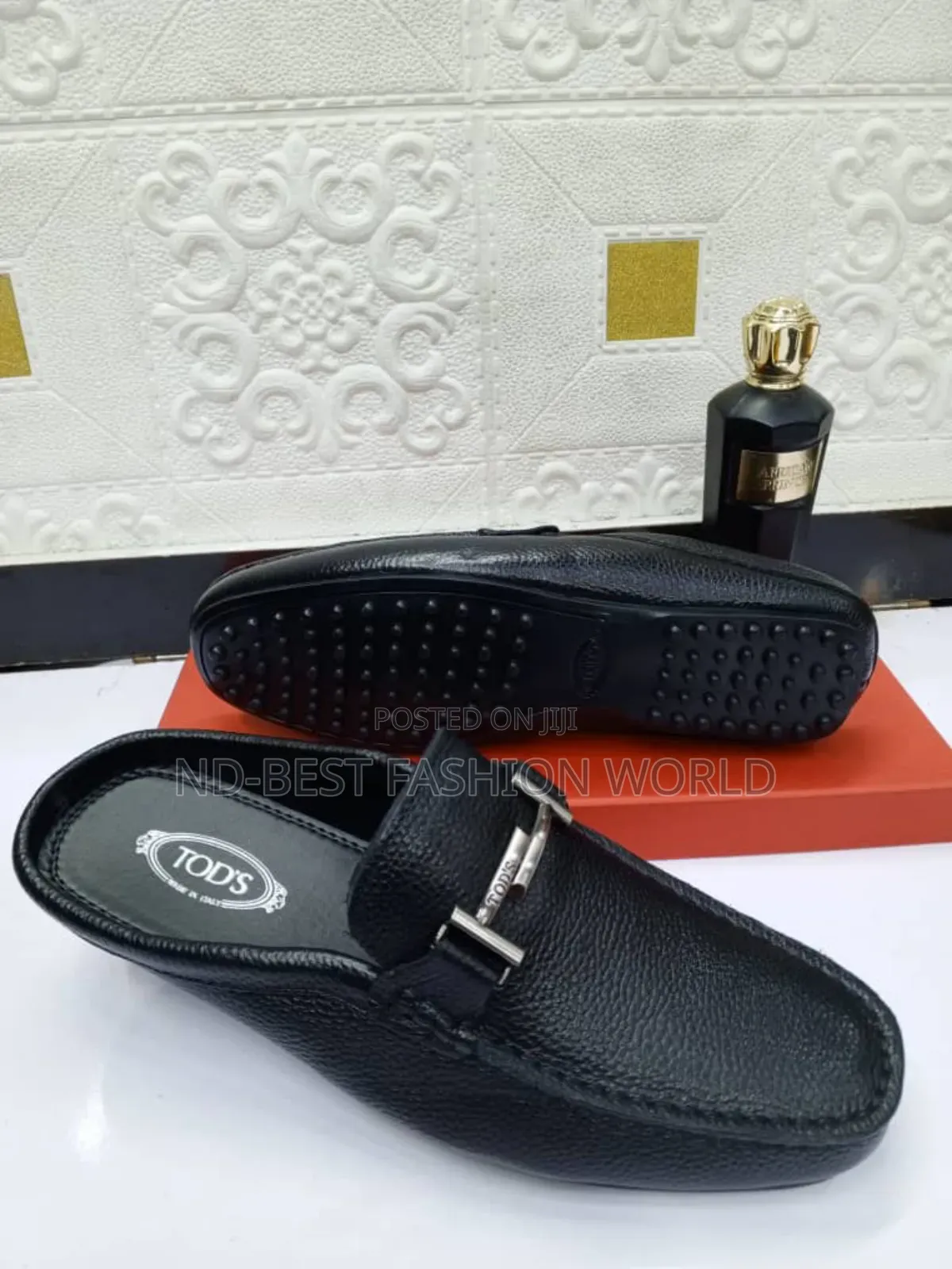Brown Leather Half Shoe