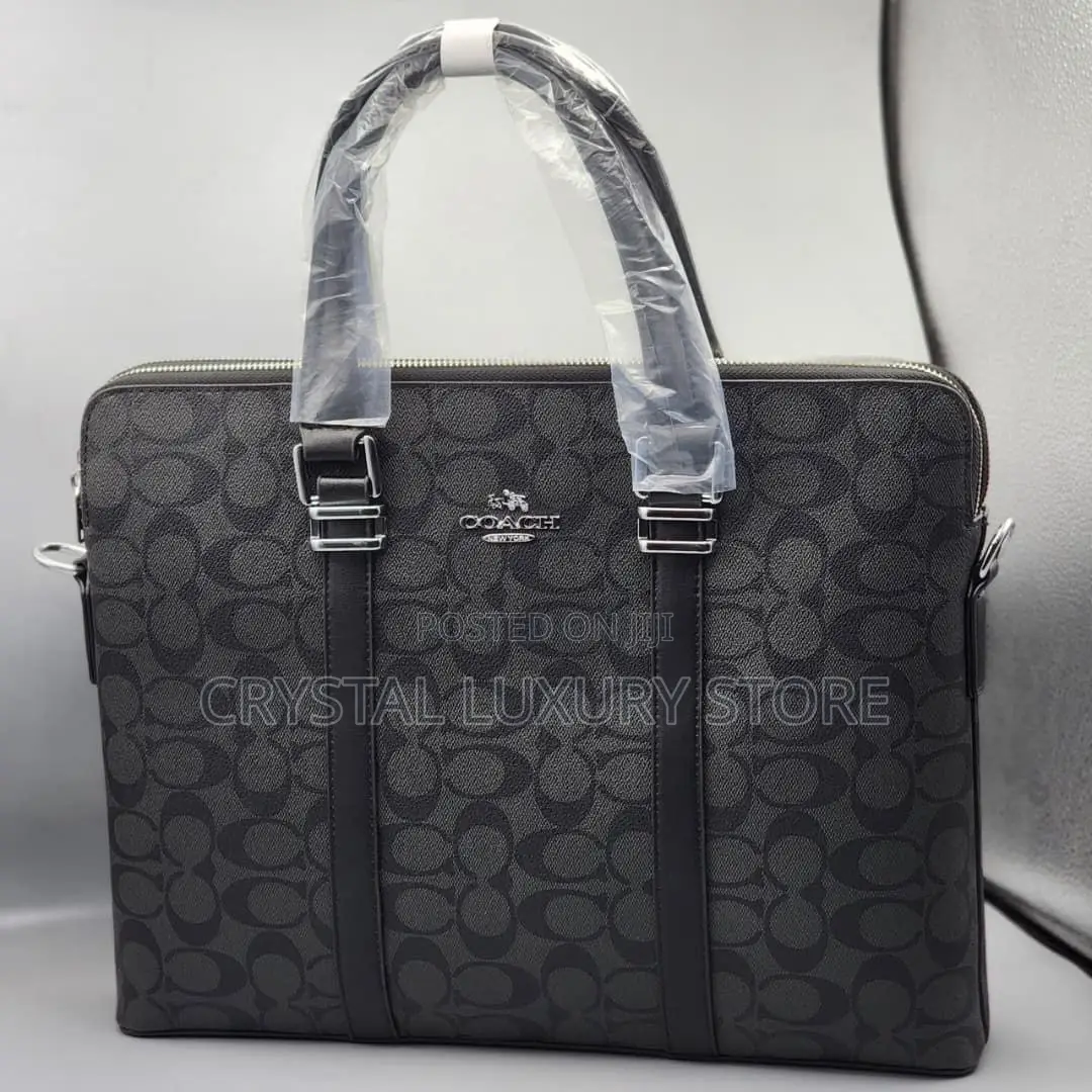 Mont Blanc Quality Luxury Genuine Leather Laptop Bag